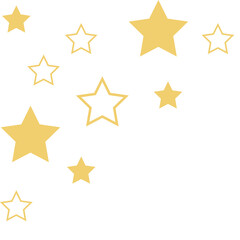Gold Sparkling Star Corner
