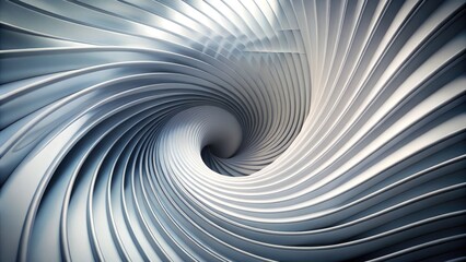 Naklejka premium Minimal Grey White Abstract Background with Spiraling Lines in Motion for Modern Design, Wallpapers, and Digital Art Projects