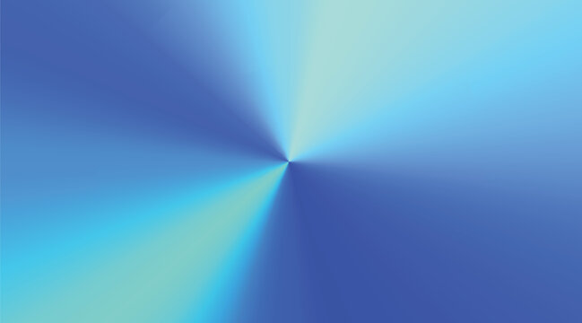 Abstract background with blue and turquoise gradient forming radial central spotlight effect for modern design