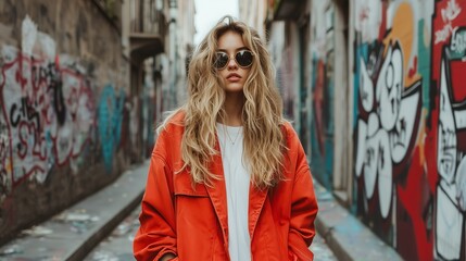 Obraz premium Urban fashion scene