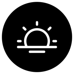 Editable vector sunrise icon. Part of a big icon set family. Perfect for web and app interfaces, presentations, infographics, etc