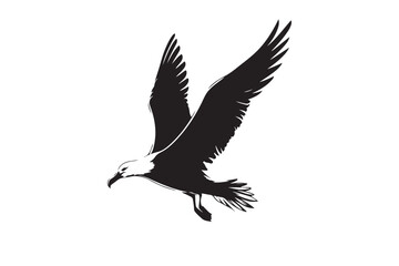 Albatross Silhouette Vector Illustration – Perfect for T-Shirts, Hoodies & Décor