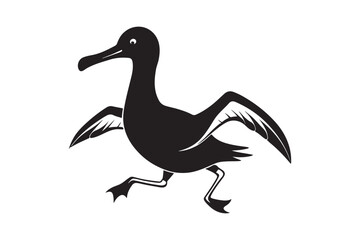 Albatross Silhouette Vector Illustration – Perfect for T-Shirts, Hoodies & Décor