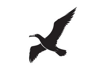 Albatross Silhouette Vector Illustration – Perfect for T-Shirts, Hoodies & Décor