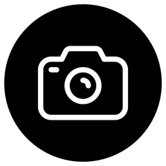 Editable vector photo digital camera icon. Part of a big icon set family. Perfect for web and app interfaces, presentations, infographics, etc