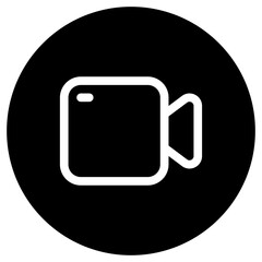 Editable vector video camera icon. Part of a big icon set family. Perfect for web and app interfaces, presentations, infographics, etc