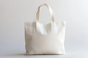 A white bag with a patterned design on it