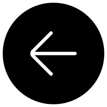 recommend clip art: Vector single arrow chevron left icon. Black, white background. Perfect for app and web interfaces, infographics, presentations, marketing, etc.