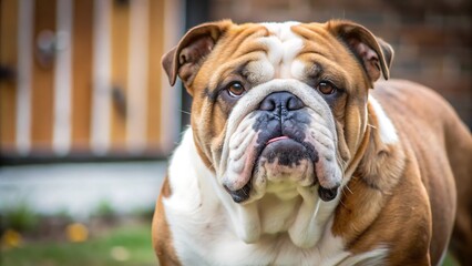 Obraz premium Cute Adult English Bulldog