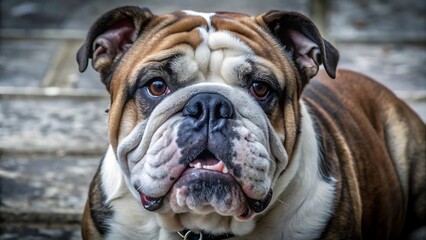 Obraz premium Cute Adult English Bulldog