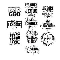 Fototapeta premium 19 Bible Verse design Bundle