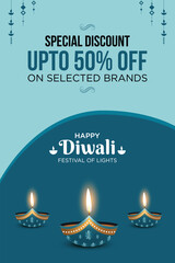 Diwali Special Discount Advertisement, Banner, Poster, Design vector template, Creative flyer concept, Graphic design element