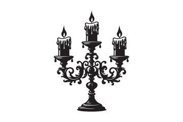 Candle silhouette Vector 47.eps
