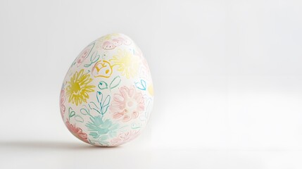 Fototapeta premium Easter Egg Decorated with Pastel Colors