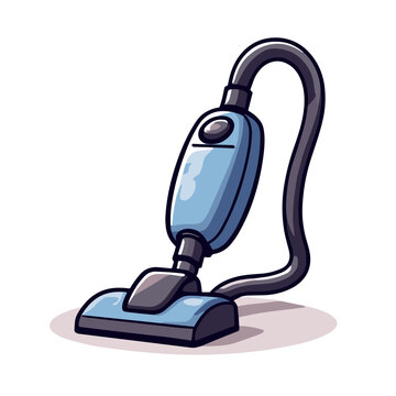 recommend clip art: Vector vacuum cleaner illustration, cartoon cleaning appliance
