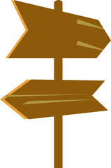 Wood Sign Illustration