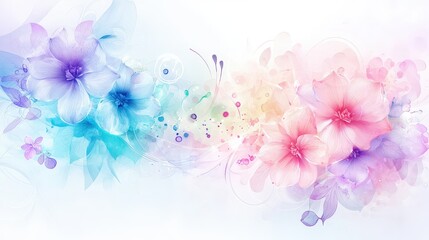 Fototapeta premium A beautiful blend of vintage and Art influences, featuring line art graphics in watercolor, ideal for sophisticated wallpapers and artistic projects.