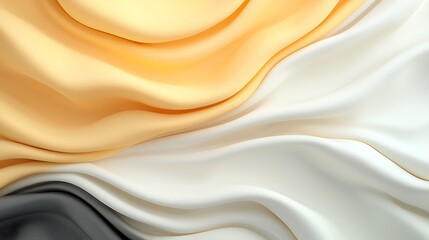 Obraz premium Exploring the fluid dynamics of abstract textures in soft neutrals and warm hues for modern aesthetics