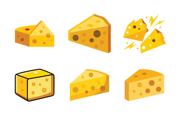 Cheese Vector Illustrations