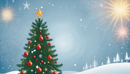 christmas design with christmas tree