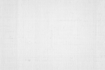 White color fabric canvas woven texture background in pattern light blank. Natural gauze linen, carpet wool and cotton cloth textile textured as clean empty for decoration text. Grey sack material.