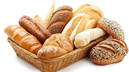Artisan Breads Freshly Baked Gourmet Loaves Crunchy Crust Fluffy Interior Healthy Grains Mixed Seeds Variety