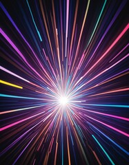 Glowing Holiday Light Show Graphic