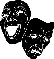 Theater Or Theatre Drama Comedy And Tragedy Masks