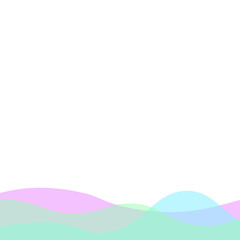 Transparent Blob Footer