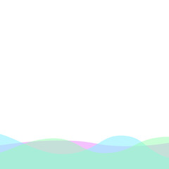 Transparent Blob Footer