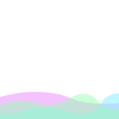 Transparent Blob Footer