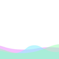 Transparent Blob Footer