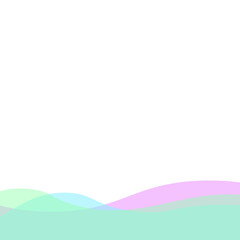 Transparent Blob Footer