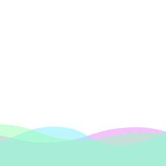 Transparent Blob Footer