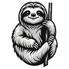 Sloth vector illustration.