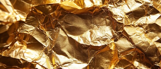 Metallic golden and bronze paper texture with gradient effect, resembling metal foil or wall paint, Golden background. Gold texture. Beautiful luxury gold background. Shiny golden texture