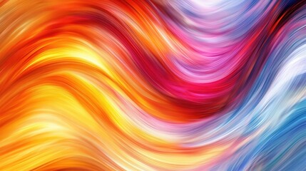 Obraz premium Vibrant Abstract Colorful Wave Pattern Background