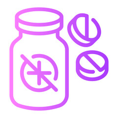 drugs Line Gradient Icon