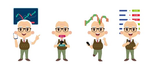 Obraz premium Stock market concept with people