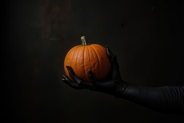 Ai la notte di Halloween, mani teschi e zucche in stile horror 06