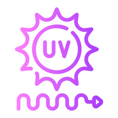 uv Line Gradient Icon