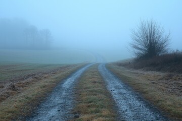 Fototapeta premium Fog Background in Nature 