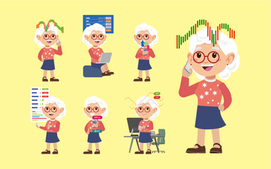 Stock market concept with people