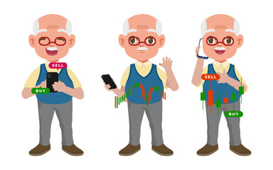 Stock market concept with people