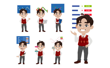 Stock market concept with people