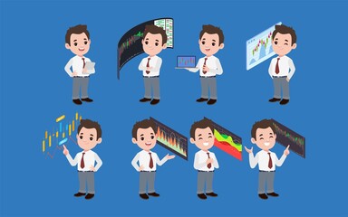 Stock market concept with people