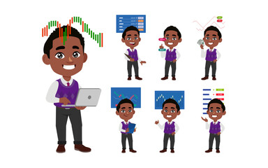 Stock market concept with people