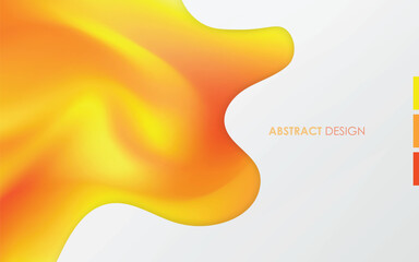 gradients orange and yellow with white background