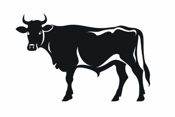 Cow graphic icon. on white background