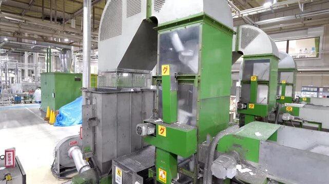 Advanced technology for Styrofoam recycling: Machine-based washing and separation.